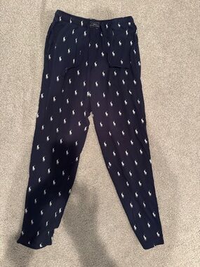 Polo by Ralph Lauren Navy Logo Print men’s pants
